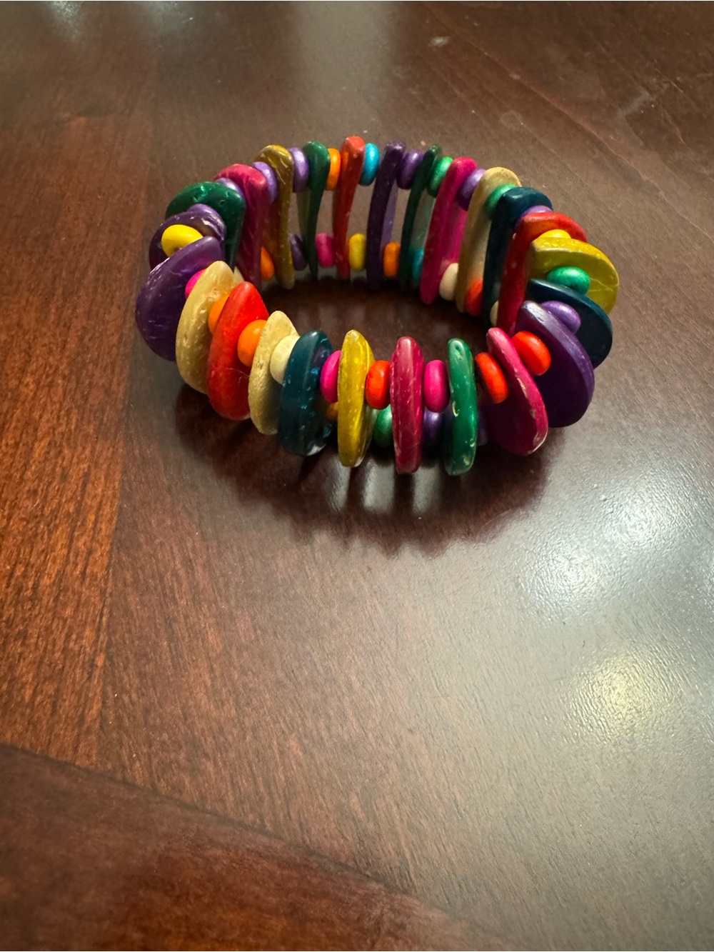 Colorful Multicolor Beaded Stretch Bracelet